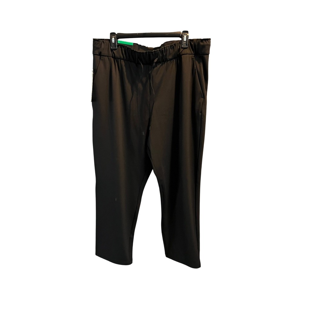 NEW Hilary Radley Womens XL Black Pull On‎ Ankle Pants 27 Inseam